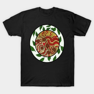 spaghetti and meatballs with leaves T-Shirt